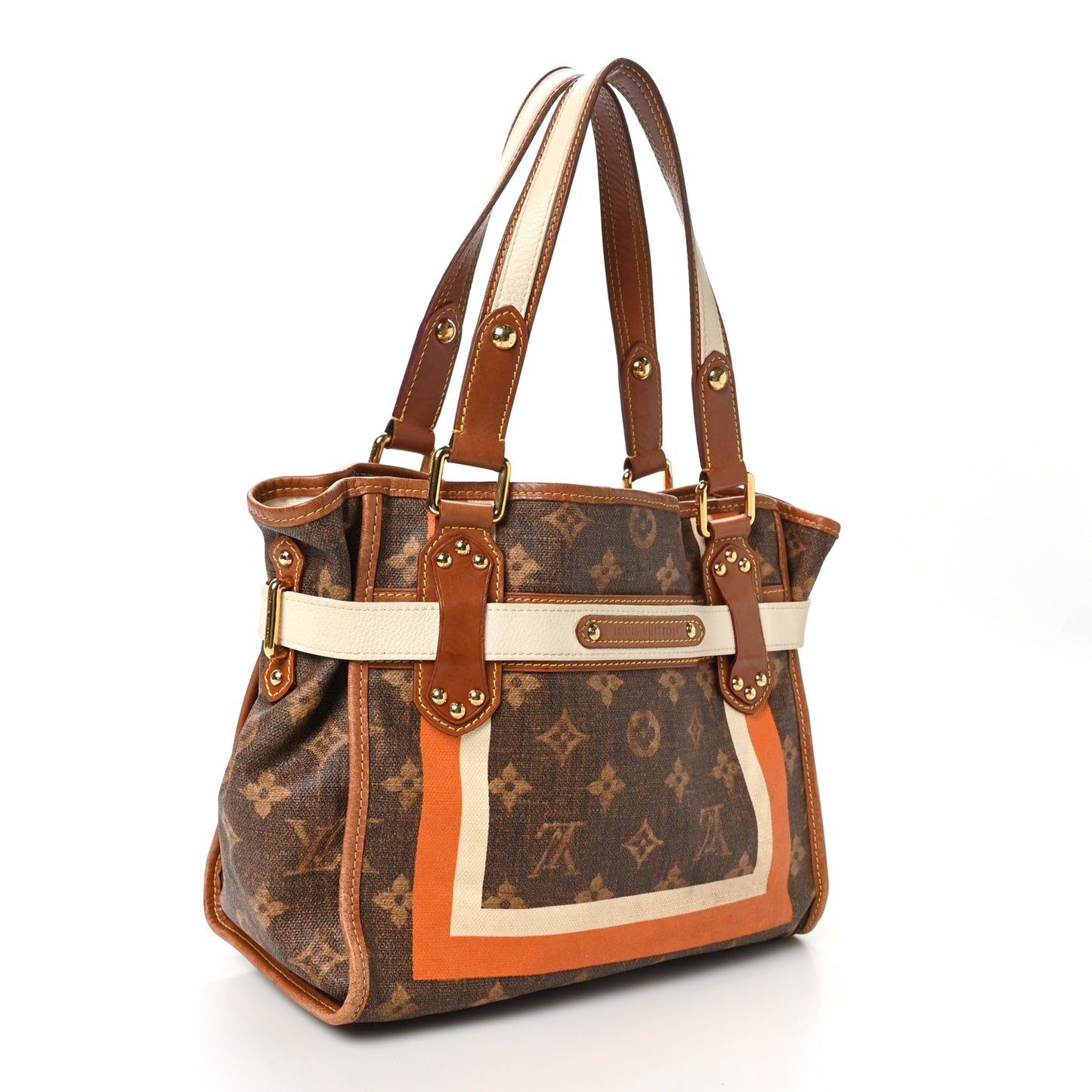 Monogram Rayures Tisse Sac PM