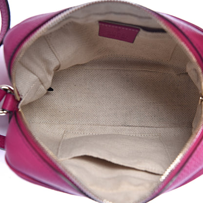 Gucci Pebbled Calfskin Small Soho Disco Bag Bright Bougainvillea 5 of 11