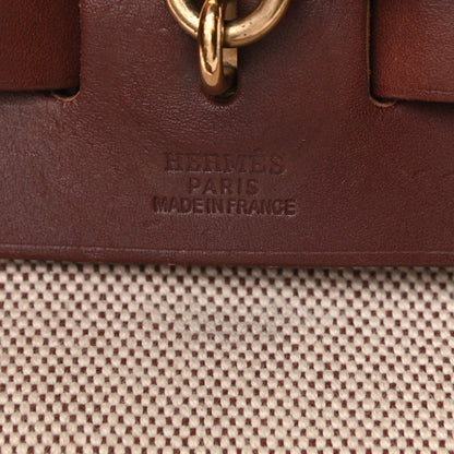 Hermes Toile Vache Hunter Herbag 30 PM Natural Havane 6 of 12