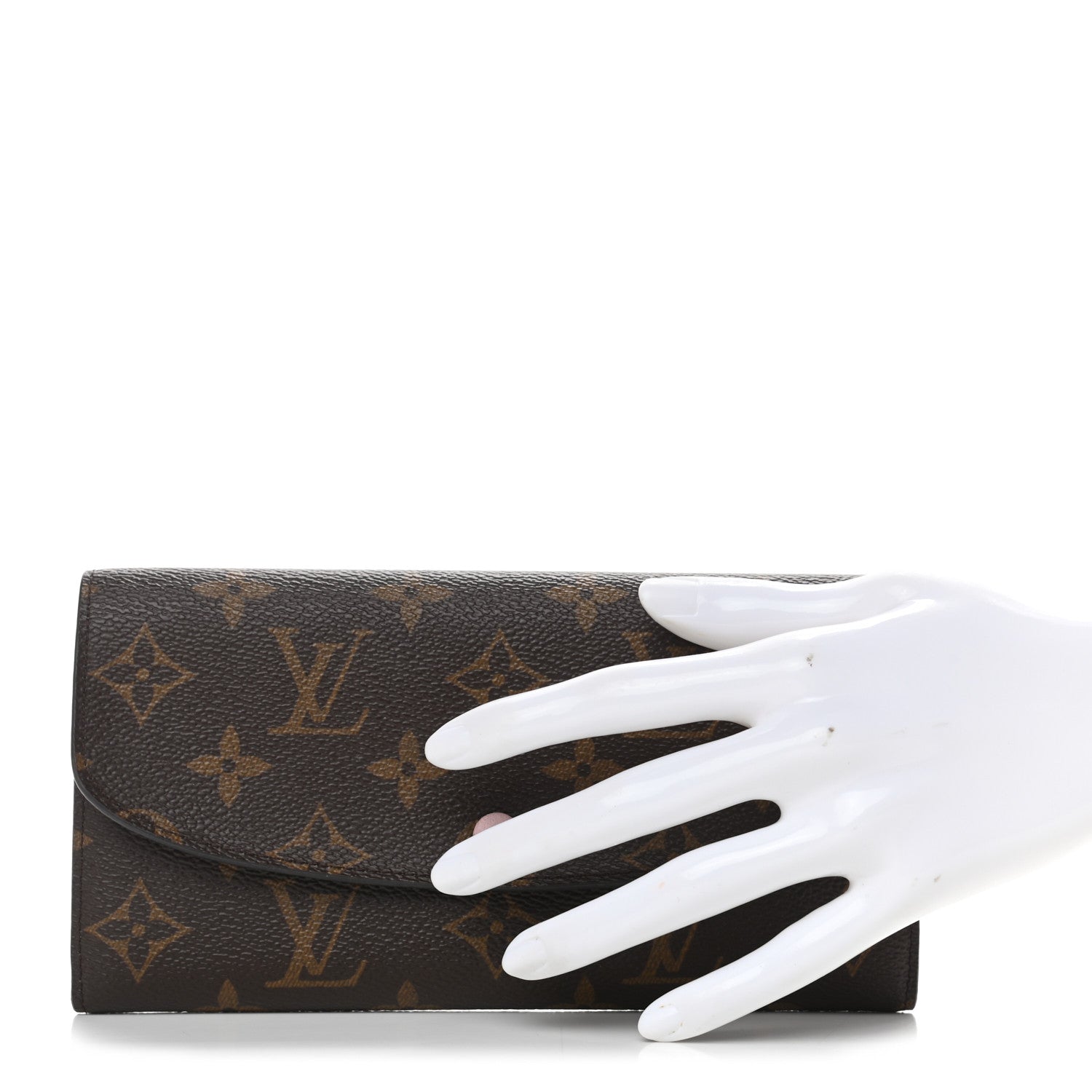 Louis Vuitton Monogram Emilie Wallet Rose Ballerine 2 of 9
