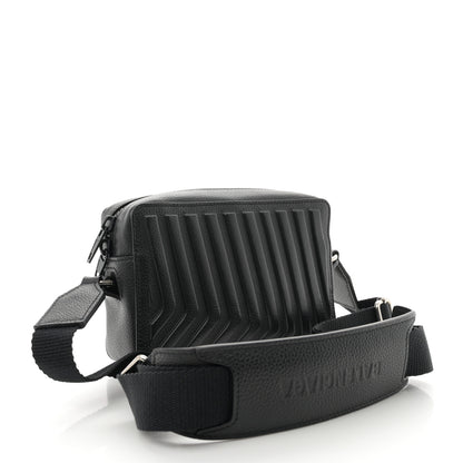 Balenciaga Grained Calfskin Embossed Car Camera Bag Black 3 of 10