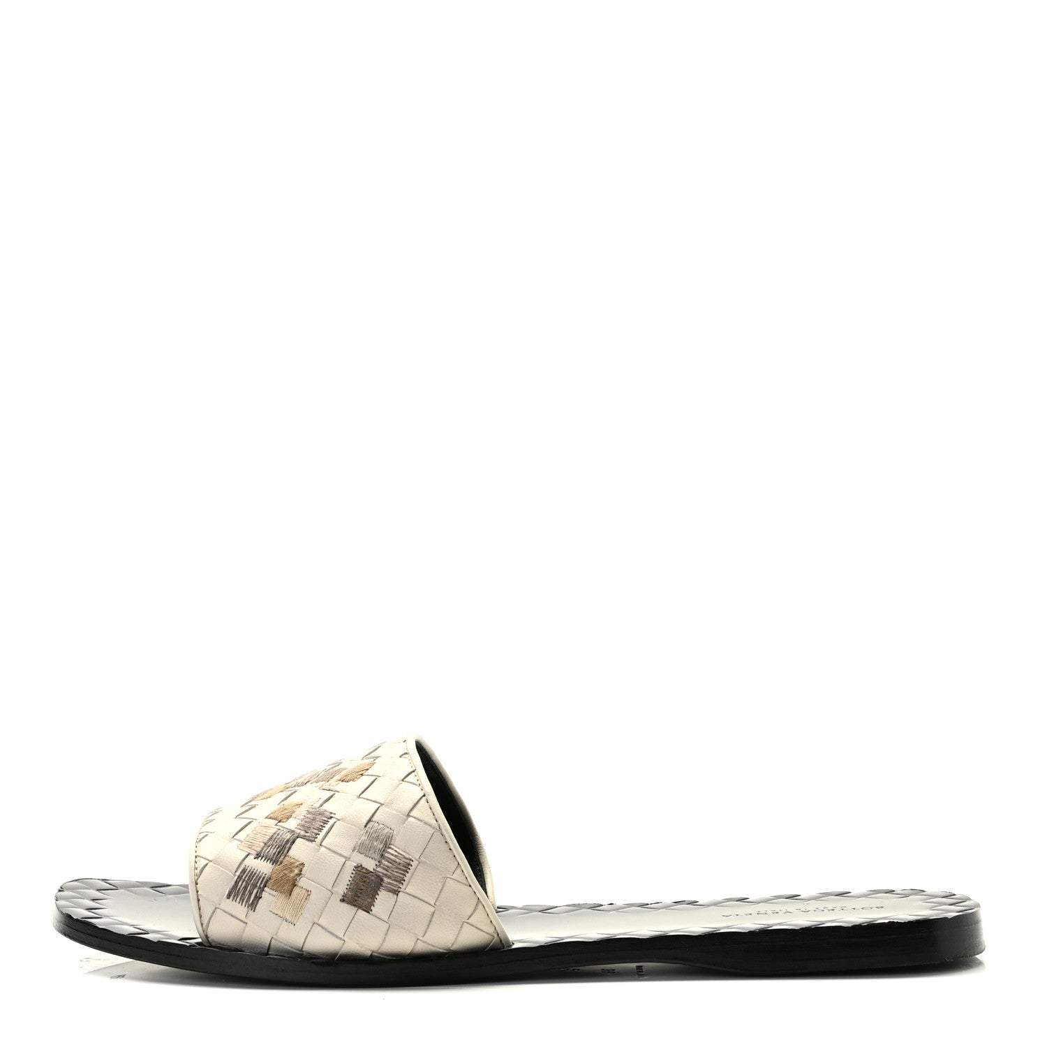 Bottega Veneta Nappa Intrecciato Armerina Flat Sandals 39 Mist 1 of 10