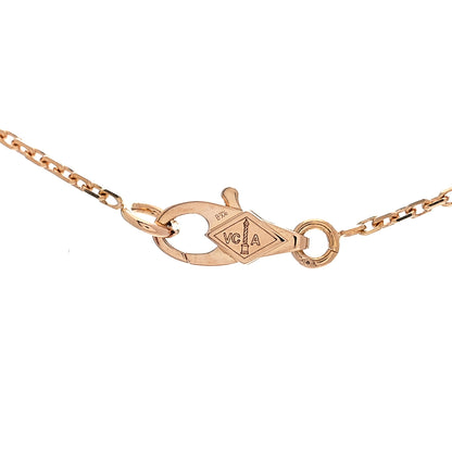 Van Cleef & Arpels 18K Rose Gold Sweet Alhambra Pendant Necklace 5 of 7