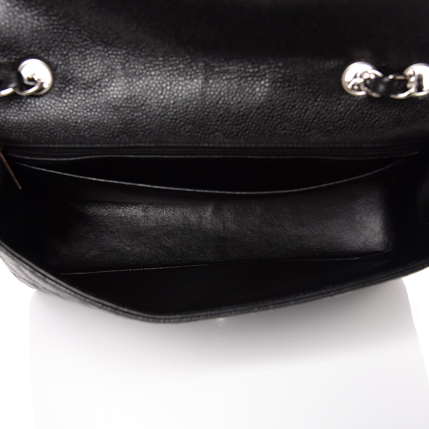 Caviar Quilted Jumbo Single Flap Black