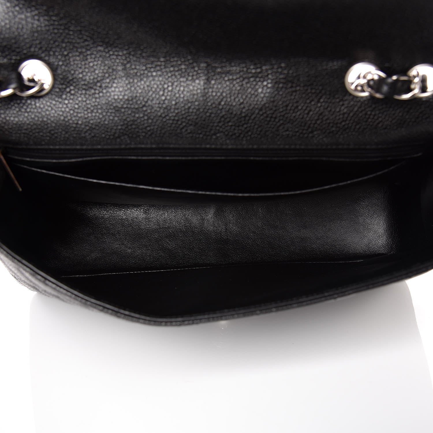 Chanel Caviar Quilted Jumbo Single Flap Black 5 of 10