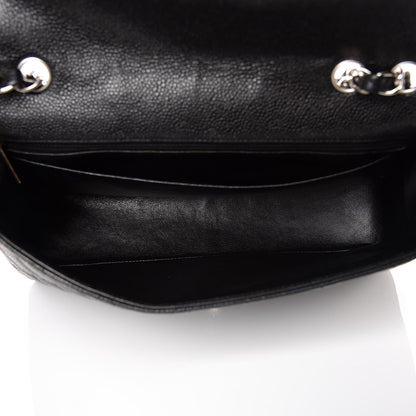 Chanel Caviar Quilted Jumbo Single Flap Black 5 of 10