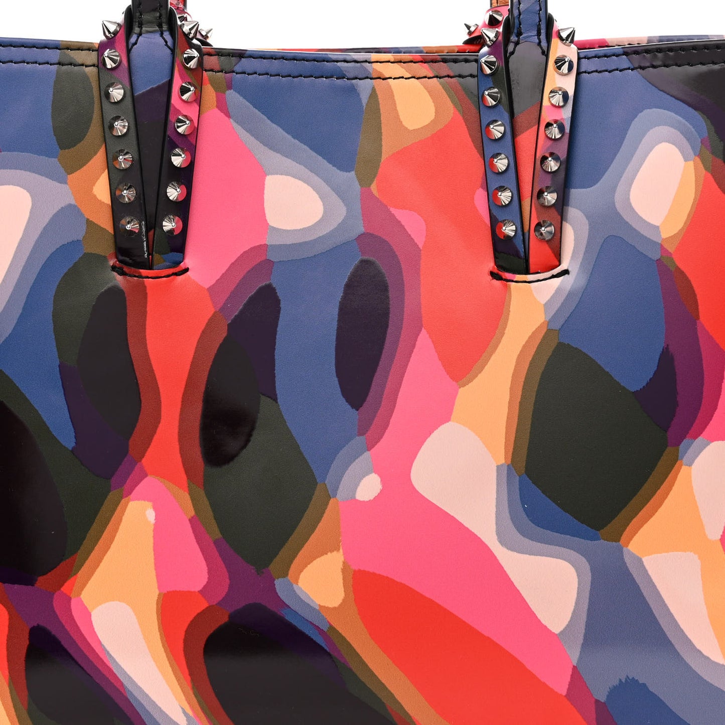 Patent Calfskin Paris Illusion Cabata Tote Multicolor