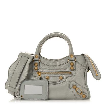 Balenciaga Agneau Giant 12 Gold Hardware Mini City Gris Melange 1 of 19