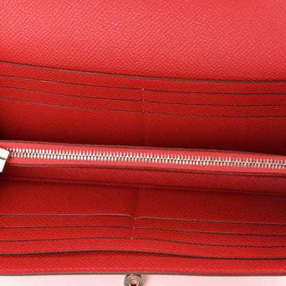 Hermes Epsom Kelly Longue Wallet Bougainvillea 5 of 8