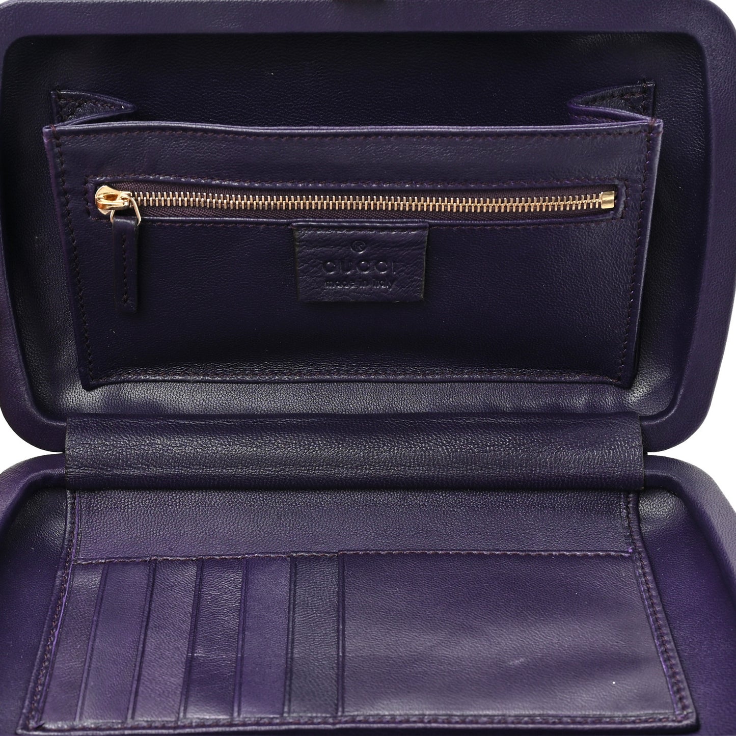 Satin Swarovski Crystal Clutch Purple