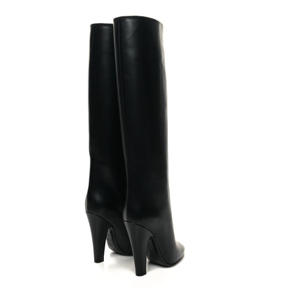 Saint Laurent Vanity Softy Calfskin 68 Tube 110 Boots 36 Black 4 of 8