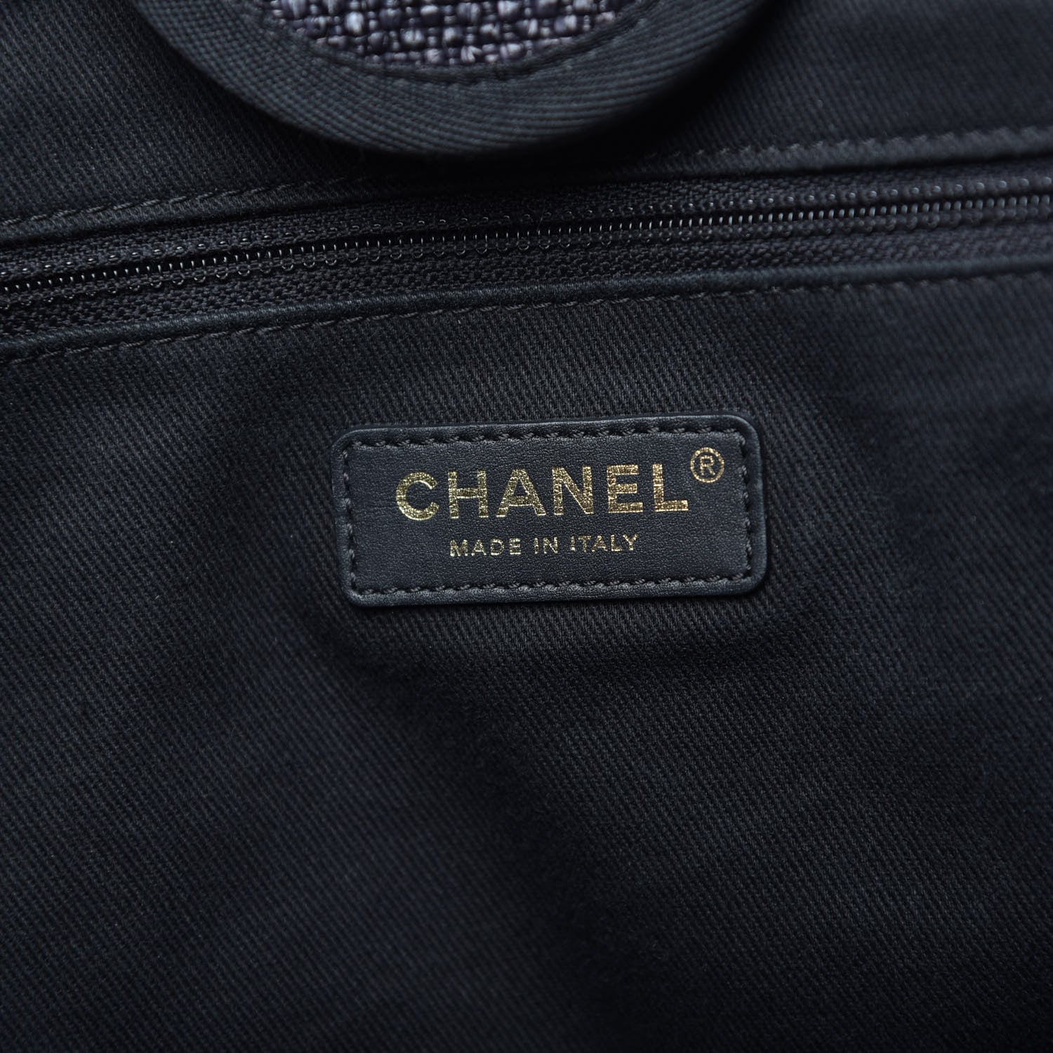 Chanel Woven Straw Raffia Large Deauville Tote Black 6 of 12