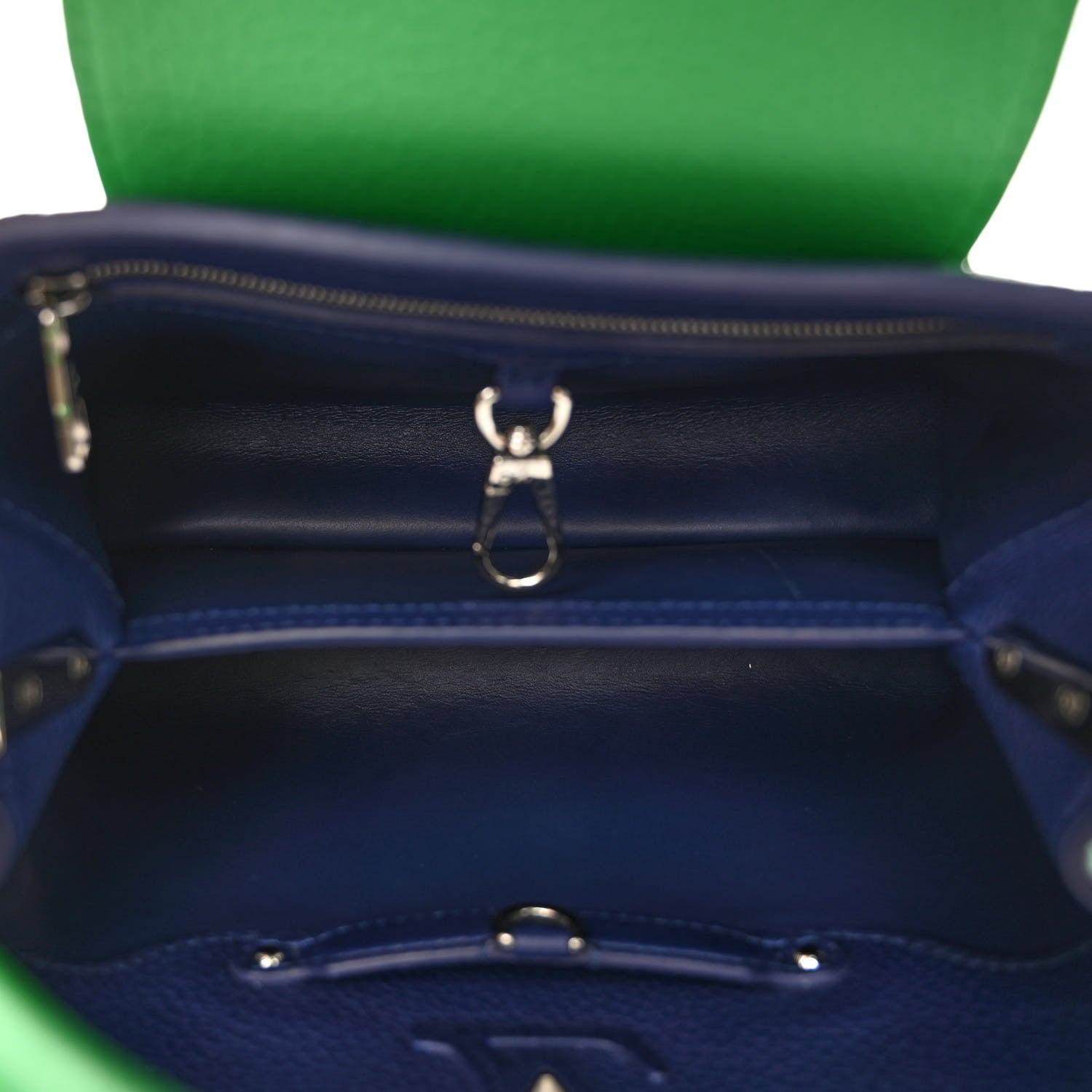 Louis Vuitton Taurillon Capucines BB Bamboo Indigo 5 of 9