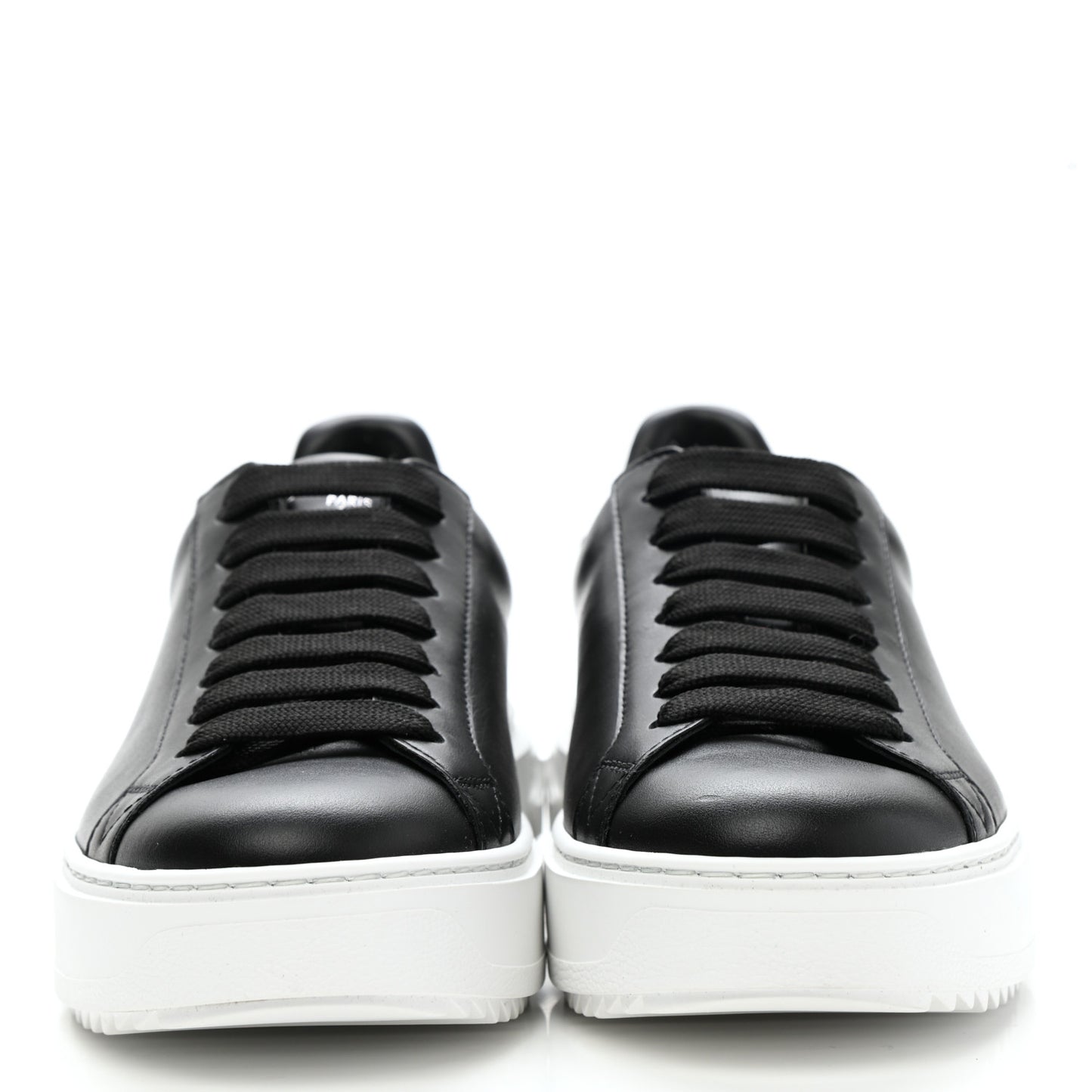 Calfskin Time Out Sneakers 38 Black