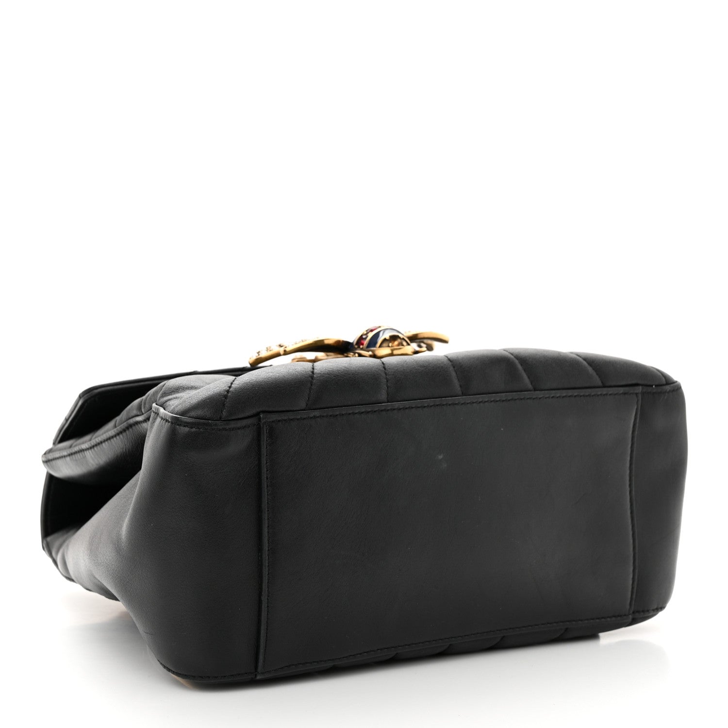 Gucci Calfskin Bamboo Trapuntata Queen Margaret Backpack Black 4 of 19