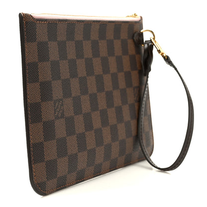 Louis Vuitton Damier Ebene Neverfull MM GM Pochette Rose Ballerine 3 of 9