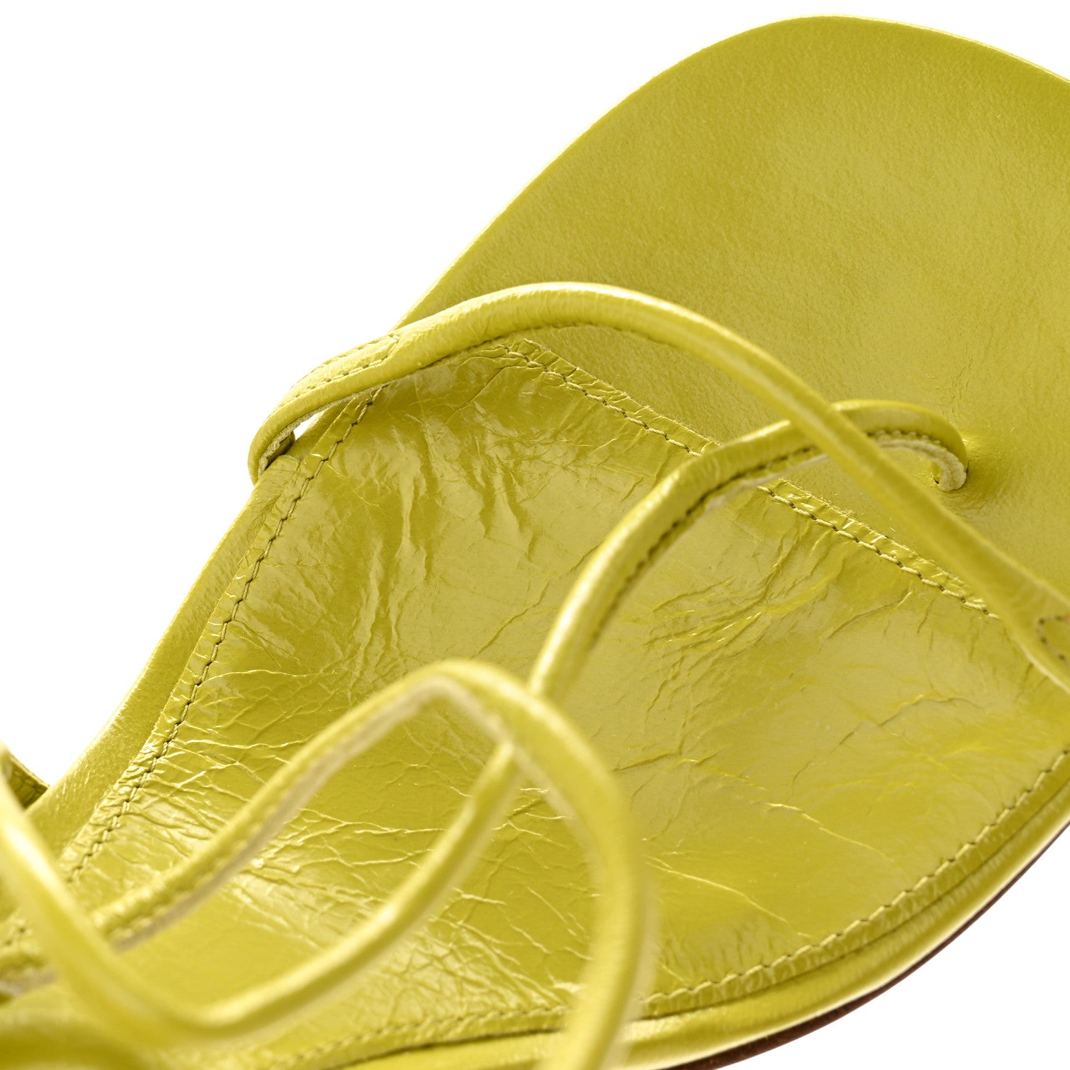 Bottega Veneta Crush Calfskin The Line 90mm Sandals 36 Acid 10 of 10
