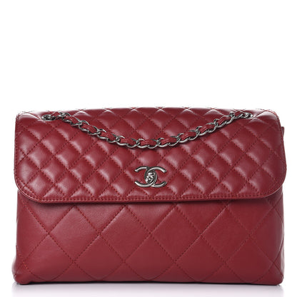 Chanel Calfskin Quilted In The Business Flap Dark Red 1 of 12