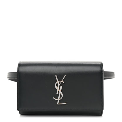 Saint Laurent Smooth Calfskin Monogram Kate Belt Bag Black 1 of 8
