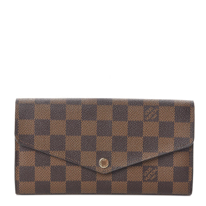 Louis Vuitton Damier Ebene Sarah Wallet NM 1 of 7