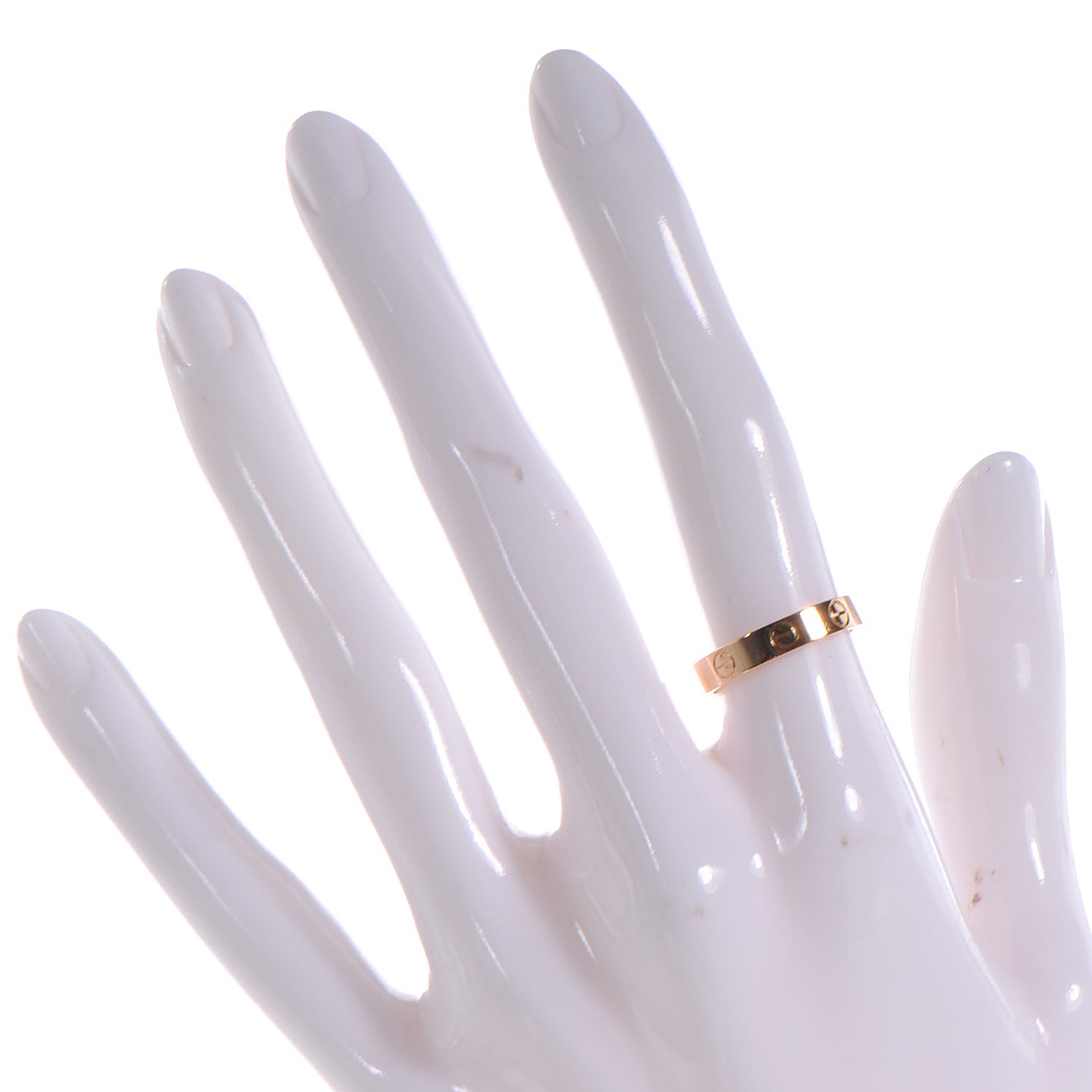 18k Pink Gold Love Ring Size 51 5.75