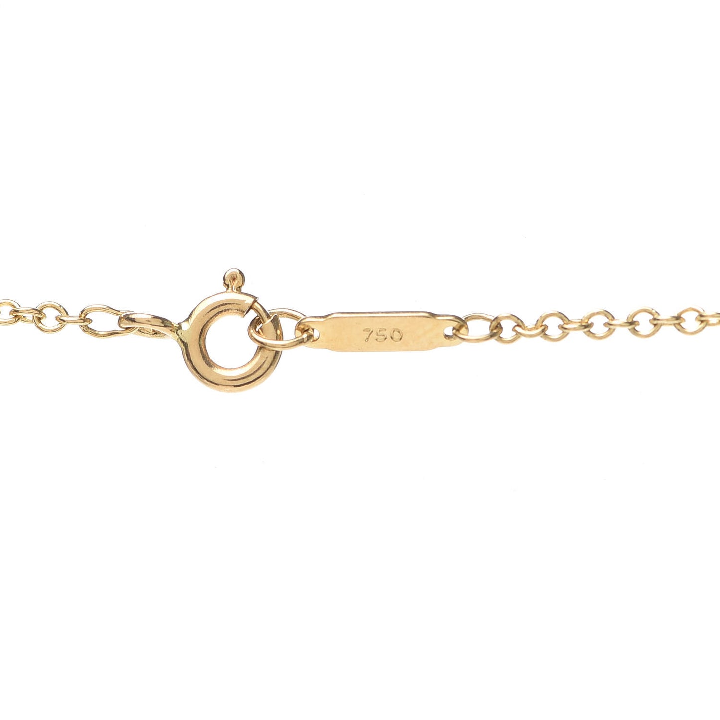 18K Yellow Gold 1837 Interlocking Circles Lariat Necklace