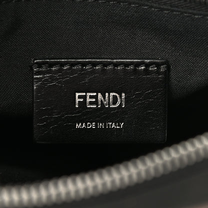 Fendi Nylon Fabric Jacquard Chamois FF 1974 Medium Crossbody Messenger Black Nuvola 6 of 12