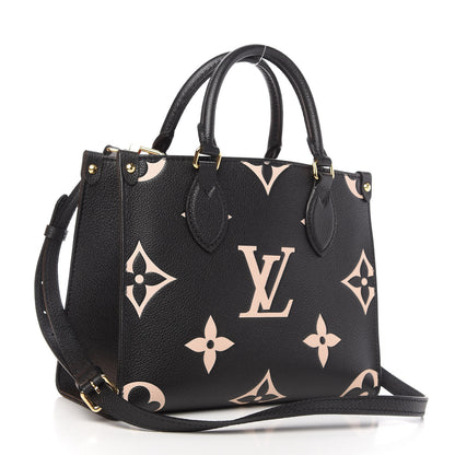 Louis Vuitton Empreinte Monogram Giant Onthego PM Black Beige 3 of 11