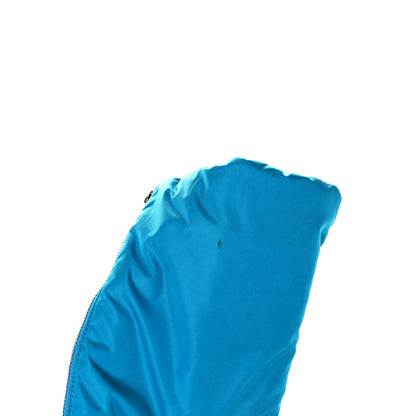 Chanel Nylon Vertical Quilted Jumbo Flap Turquoise 7 of 13