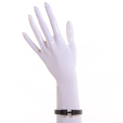 Hermes Enamel Narrow Clic Clac H Bracelet PM Black 2 of 7