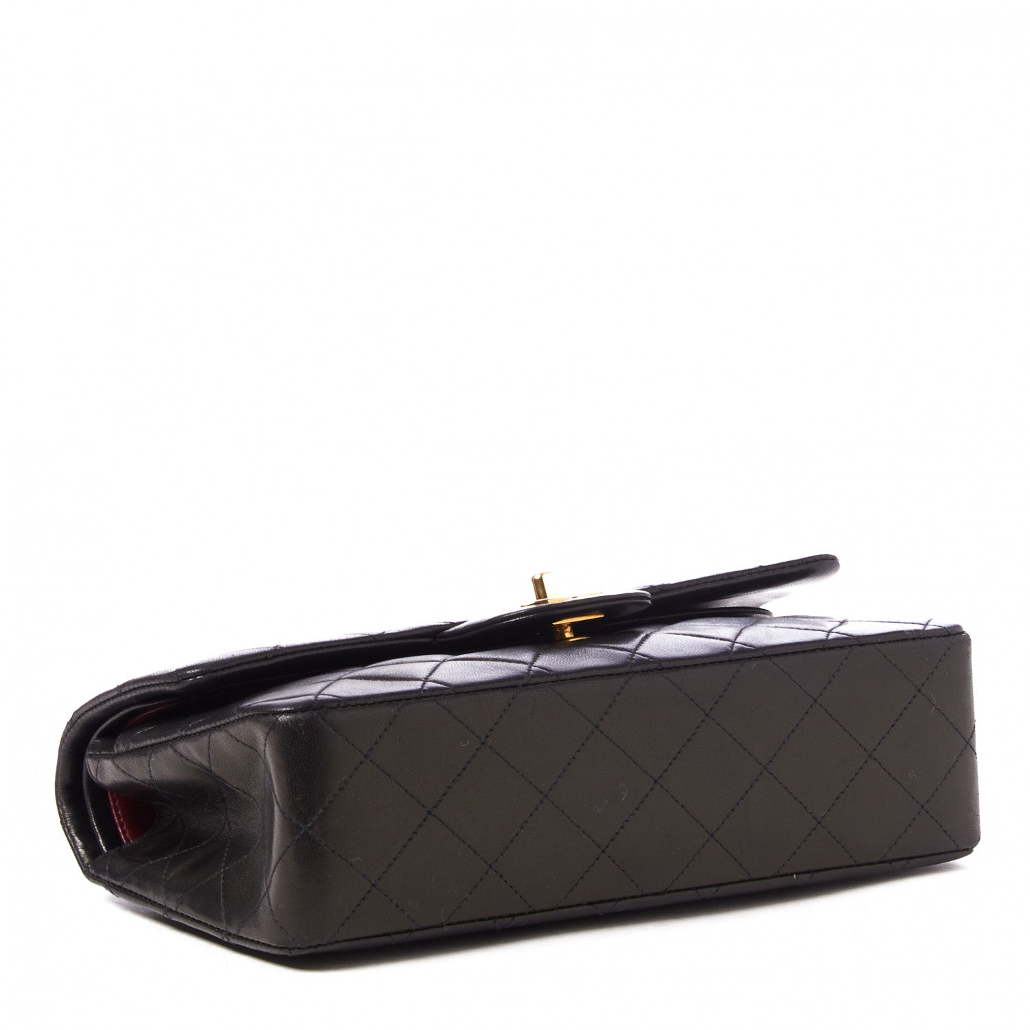 Chanel Lambskin Quilted Small Double Flap Black 3 of 9