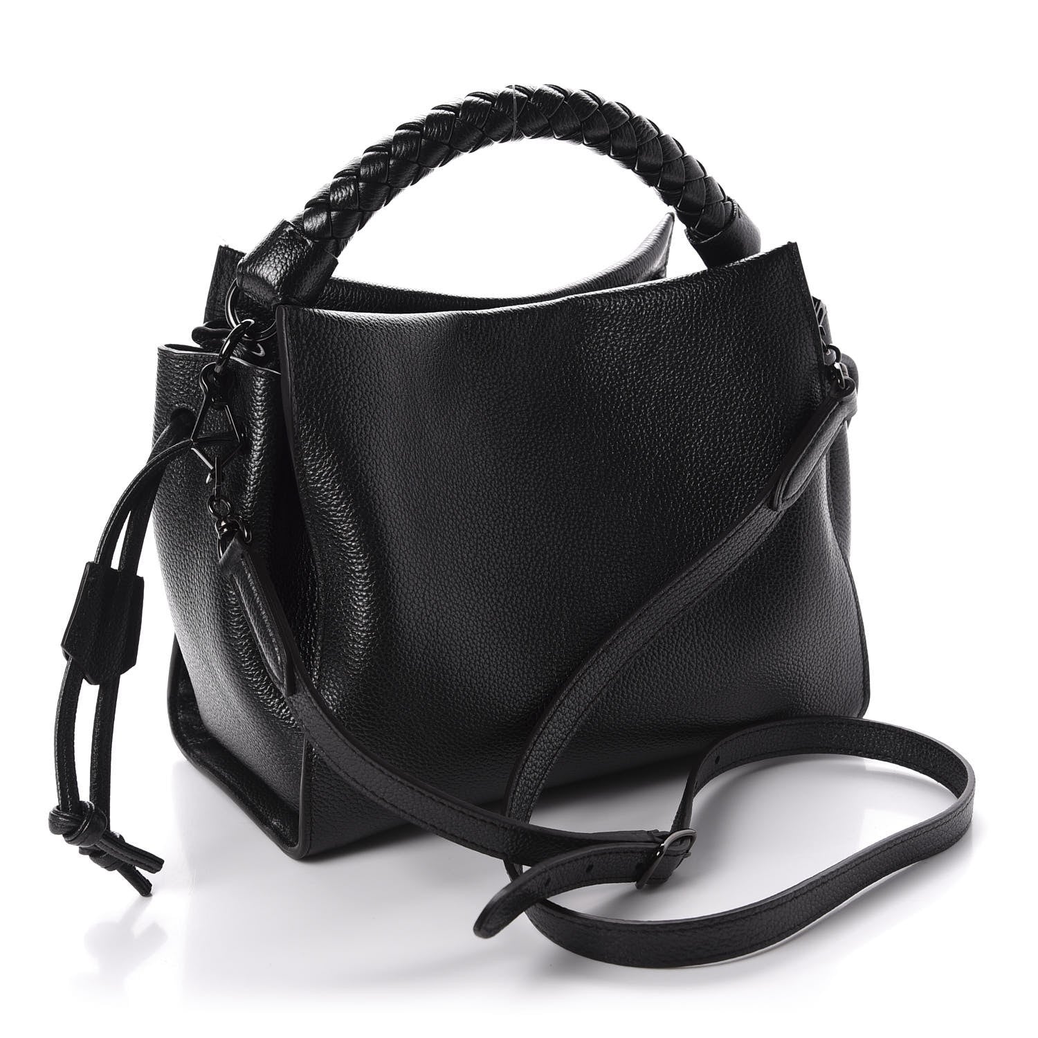 Mulberry Metallic Heavy Grain Small Iris Tote Black 3 of 14