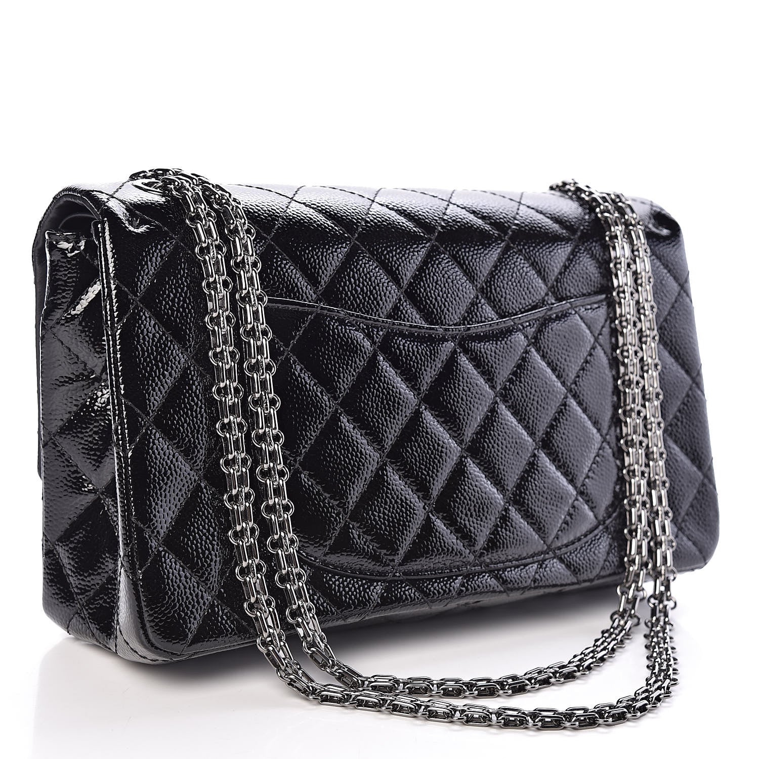 Chanel Patent Caviar Quilted 2.55 Reissue 226 Flap Black 3 of 11