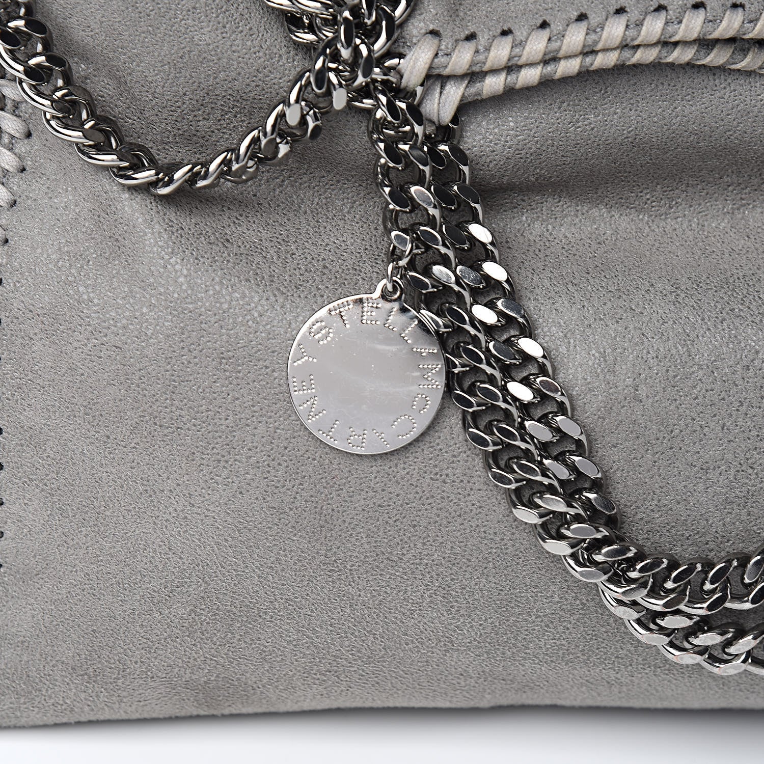 Stella McCartney Shaggy Deer Falabella Fold Over Tote Grey 10 of 10