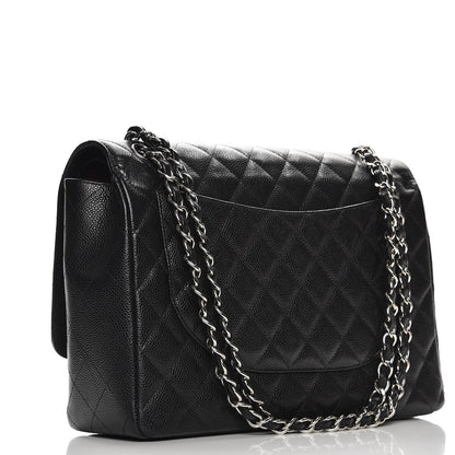 Chanel Caviar Quilted Maxi Double Flap Black 4 of 10