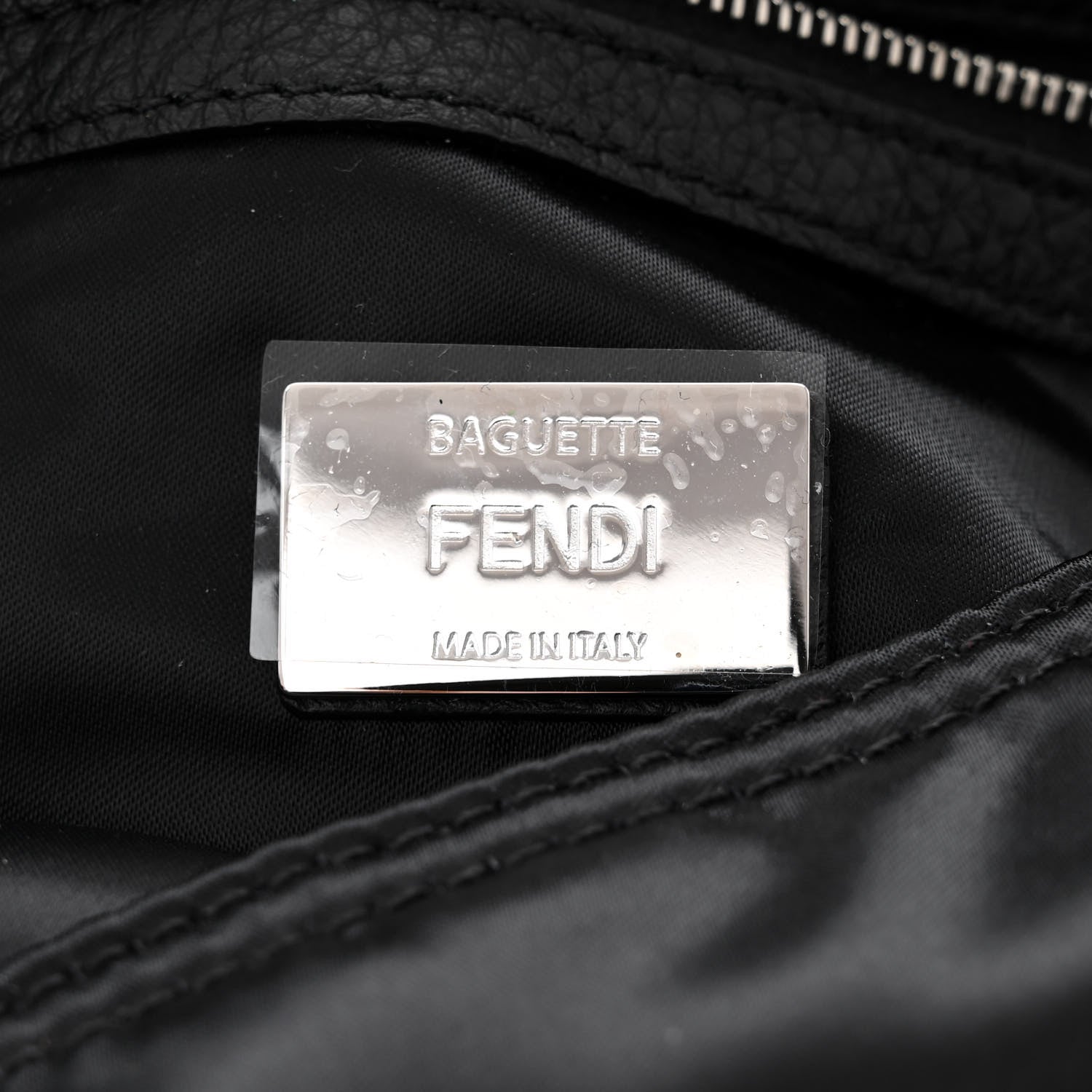 Fendi Econyl Cuoio Romano Multipocket Baguette Black 6 of 9