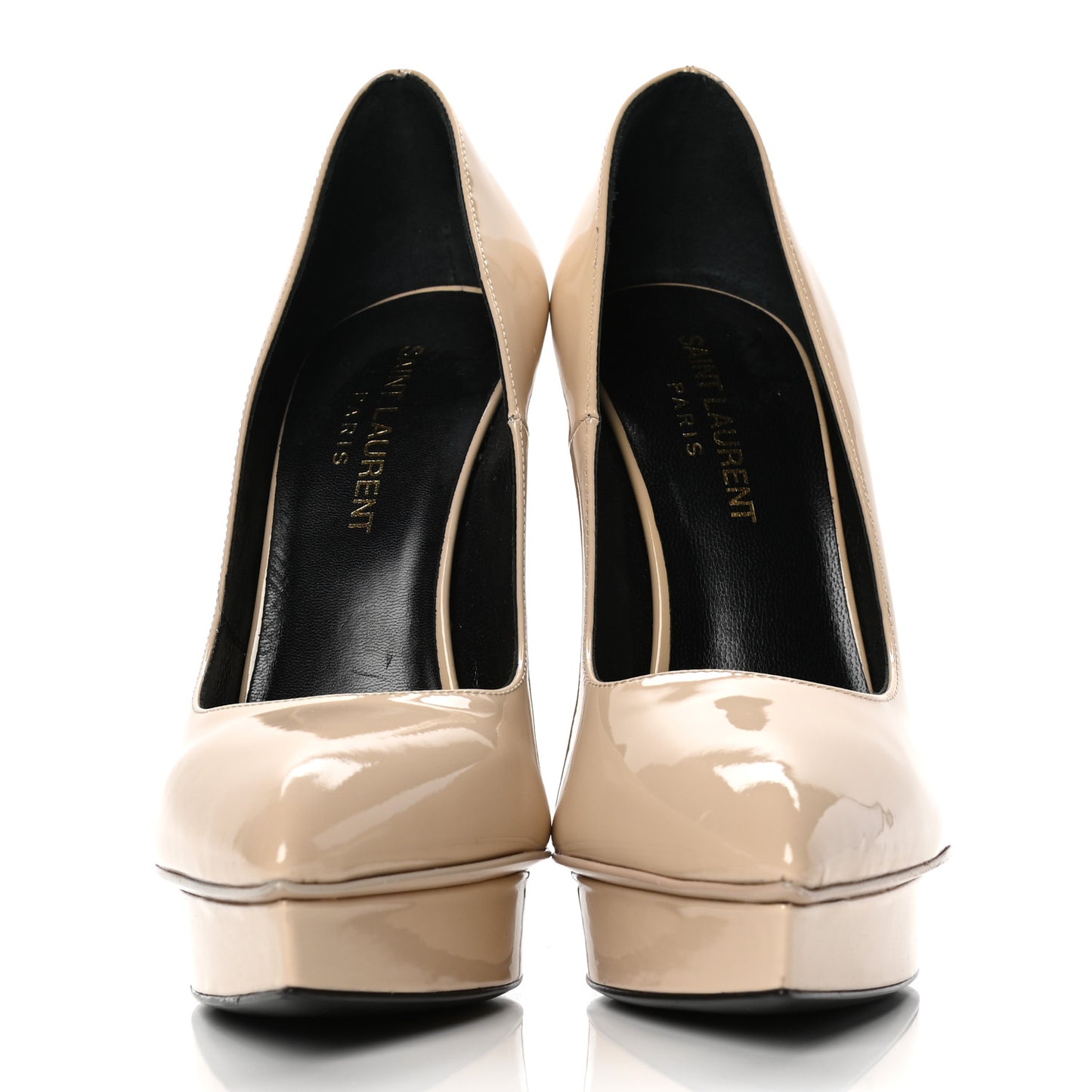 Patent Janis 105 Platform Pumps 36.5 Nude Powder