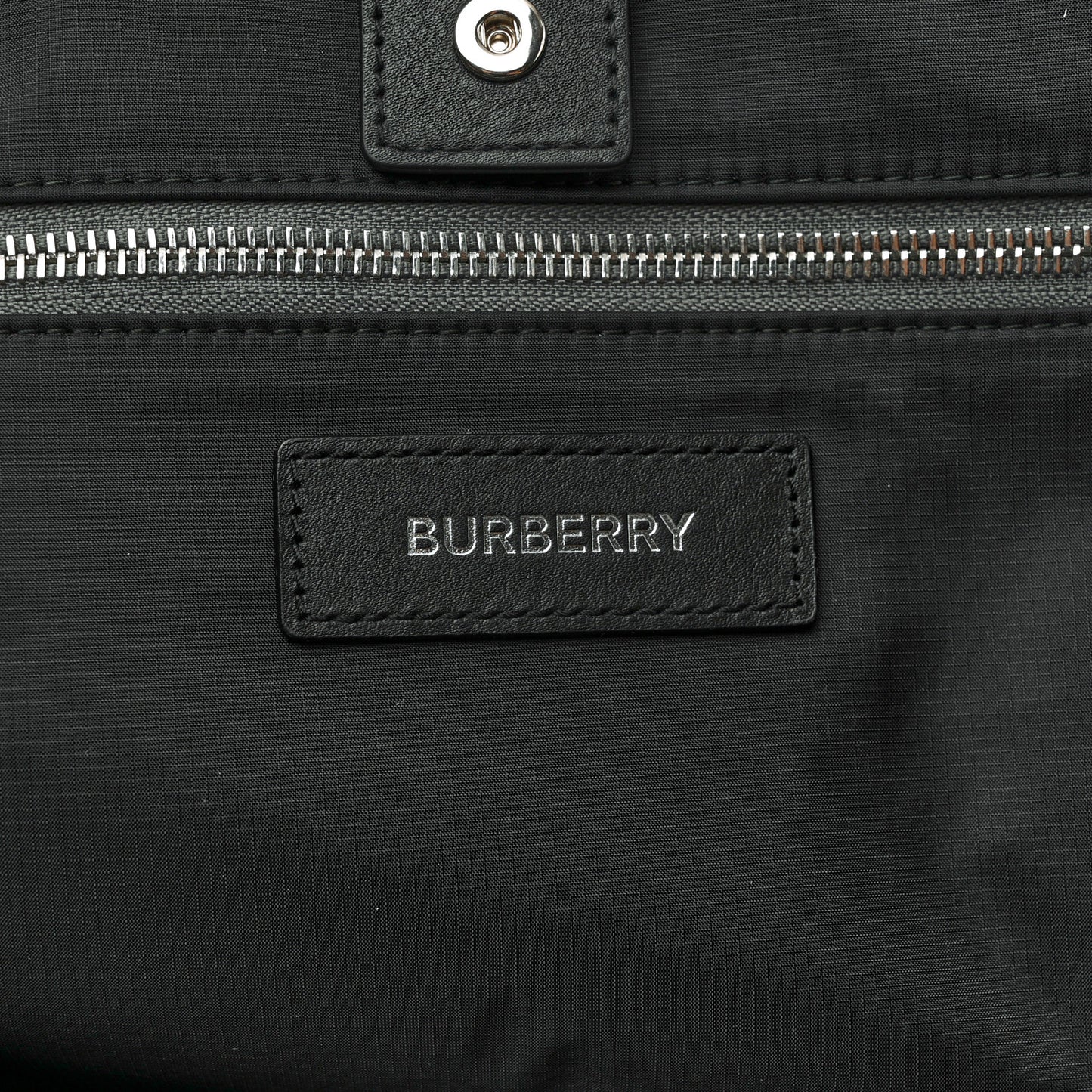 Nylon Logo Tote Bag Grey