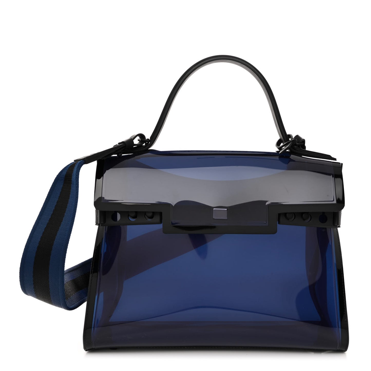 PVC Tempete Dark Night Satchel Blue De Prusse