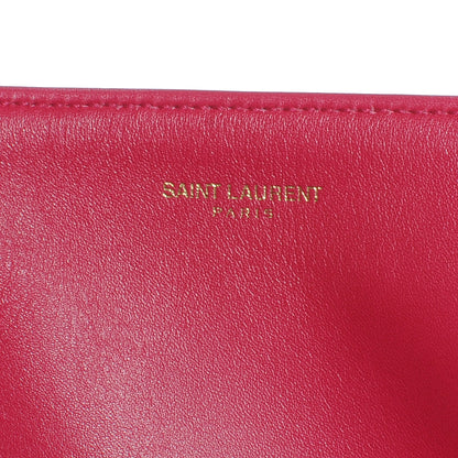 Saint Laurent Suede Leather Reversible Shopper Tote Fuchsia 6 of 6