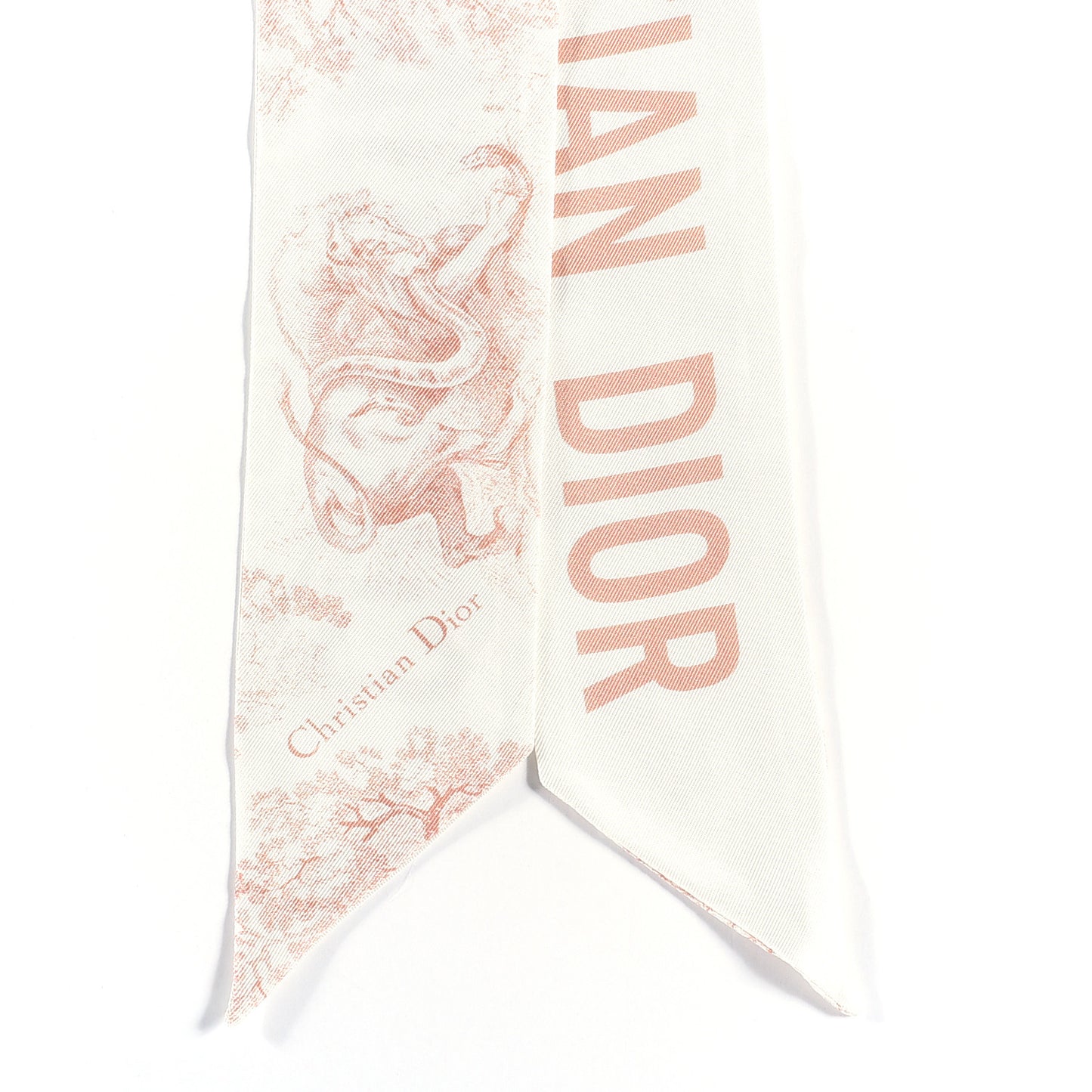 Silk Toile De Jouy Mitzah Scarf Pink