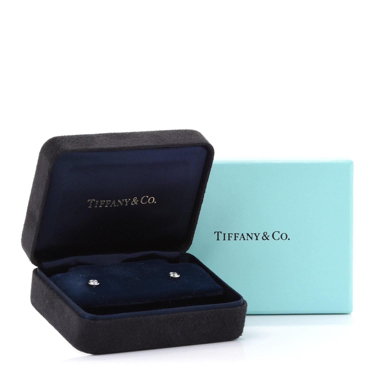 Tiffany Platinum Diamond .28ctw Elsa Peretti Diamonds By The Yard Earrings 6 of 6