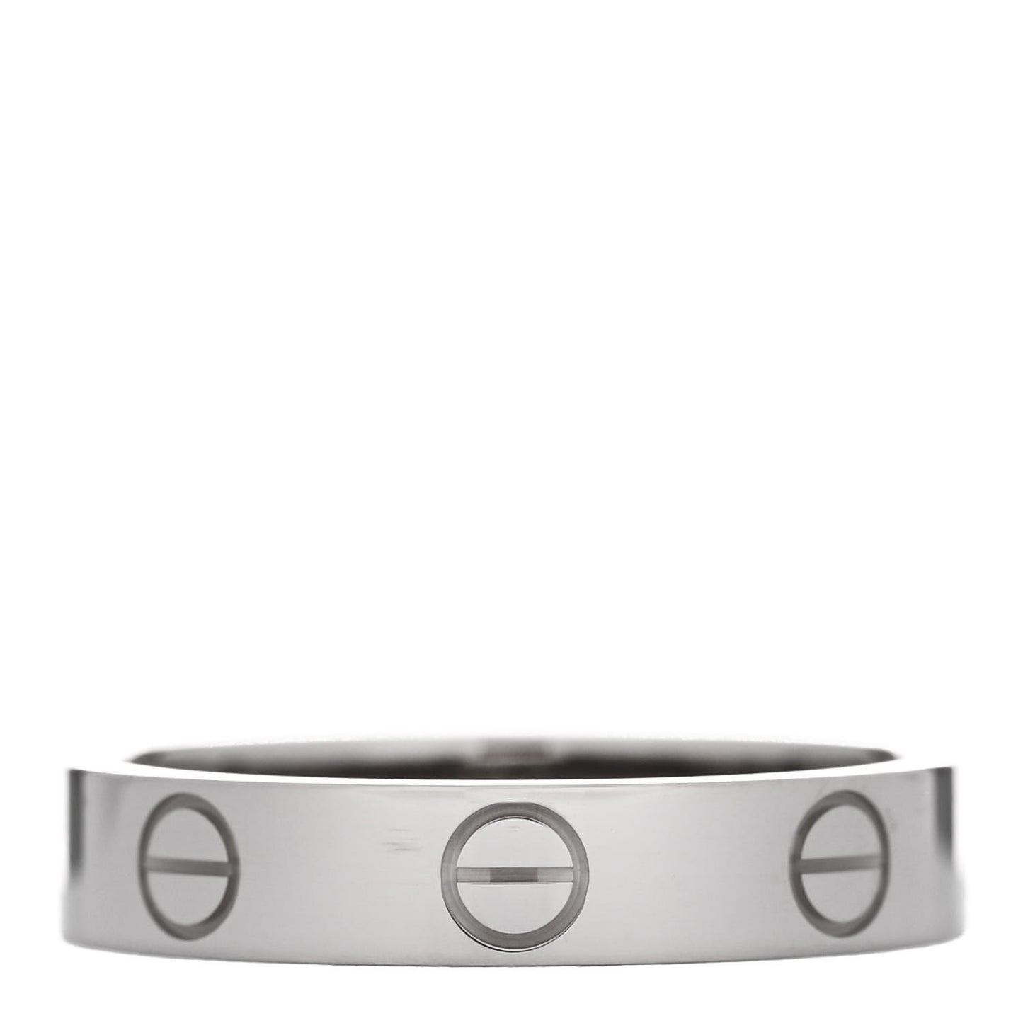 18K White Gold 3.5mm LOVE Wedding Band Ring 51 5.75