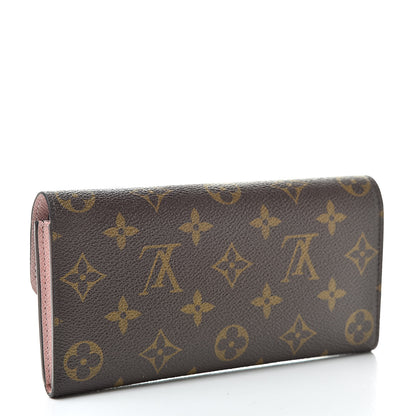 Louis Vuitton Monogram Emilie Wallet Rose Ballerine 3 of 13