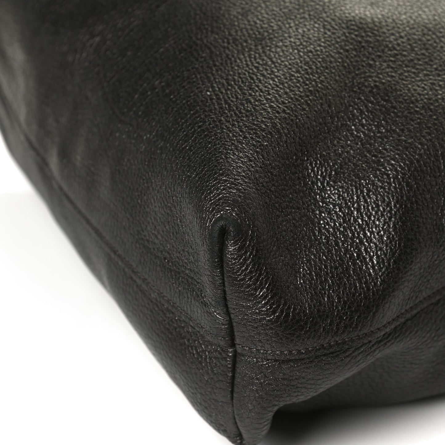 Vitello Daino Shopping Tote Piombo Mordore