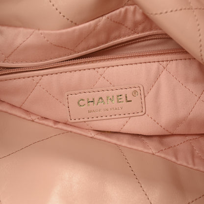 Chanel Calfskin Quilted Small Chanel 22 Light Pink 7 of 12