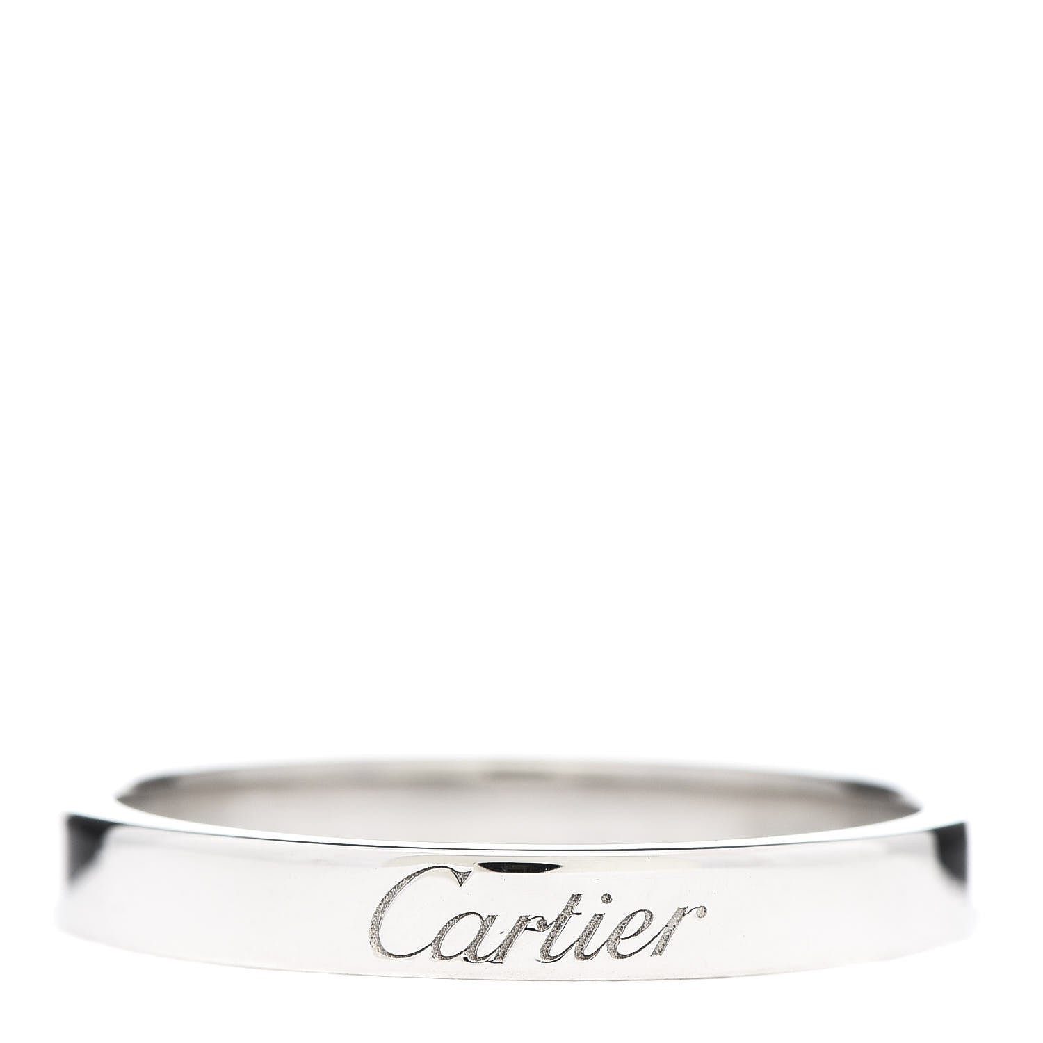 Cartier Platinum 3mm C De Wedding Band Ring 59 8.75 1 of 4