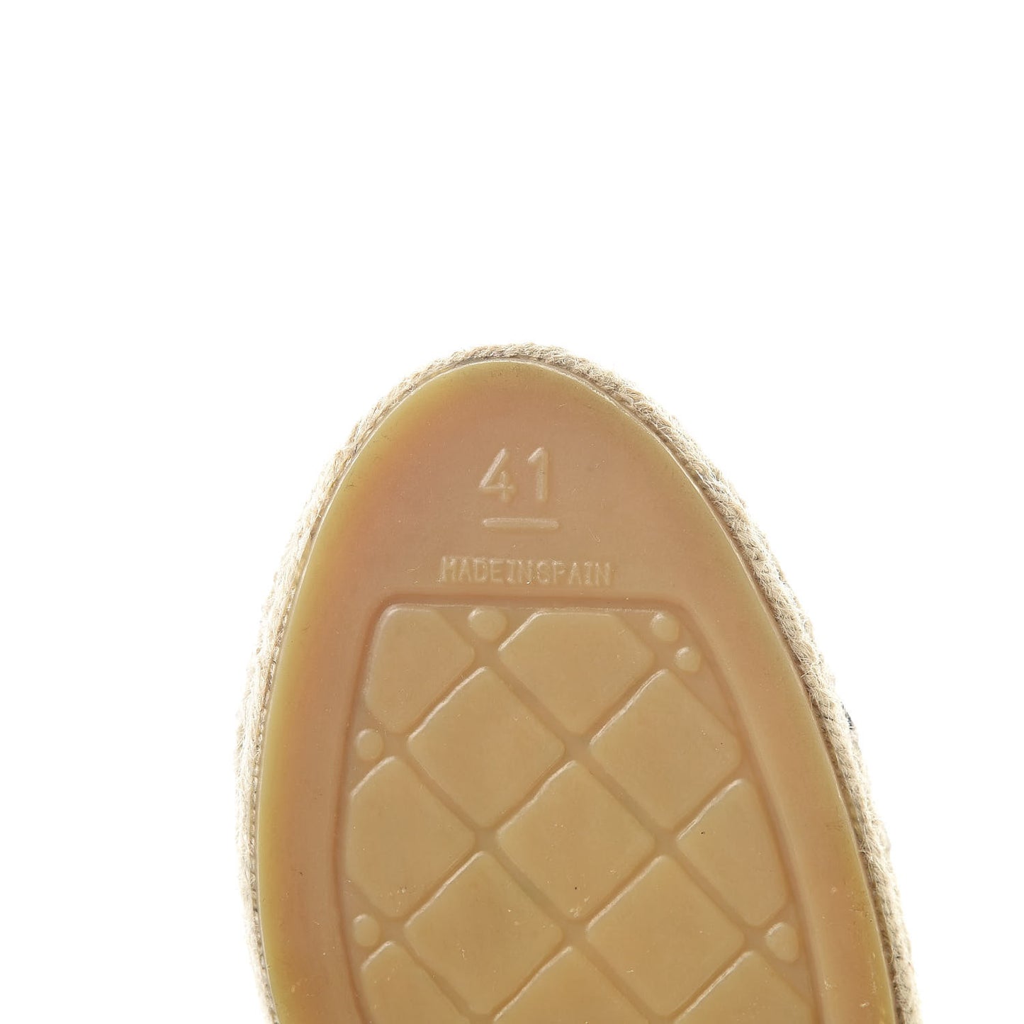 Linen CC Espadrilles 41 Beige Black