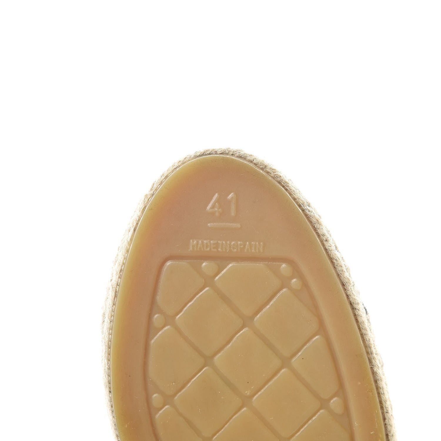 Chanel Linen CC Espadrilles 41 Beige Black 6 of 11