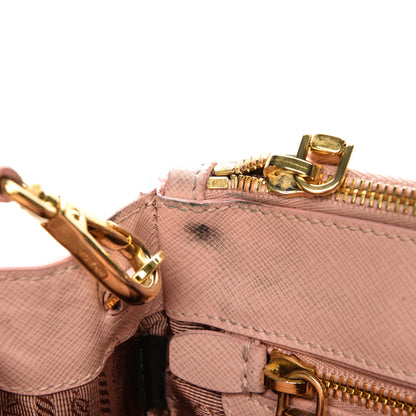Prada Saffiano Lux Mini Double Zip Tote Orchidea 7 of 8